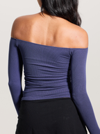 Ribbed Off The Shoulder Brami