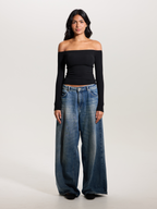 Ribbed Off The Shoulder Brami