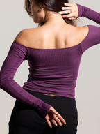 Ribbed Off The Shoulder Brami