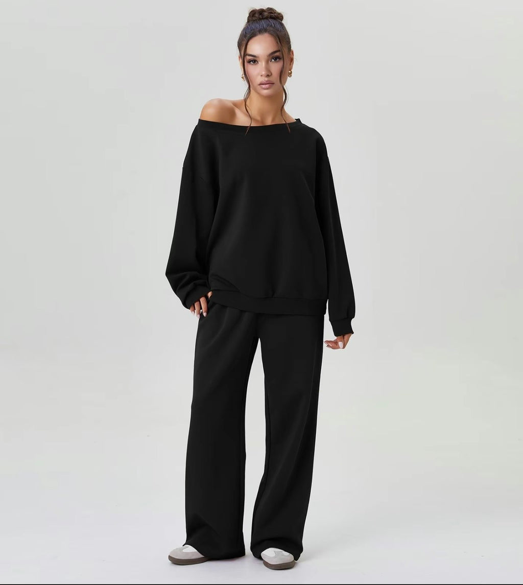 Off Shoulder 2 Piece Lounge Set