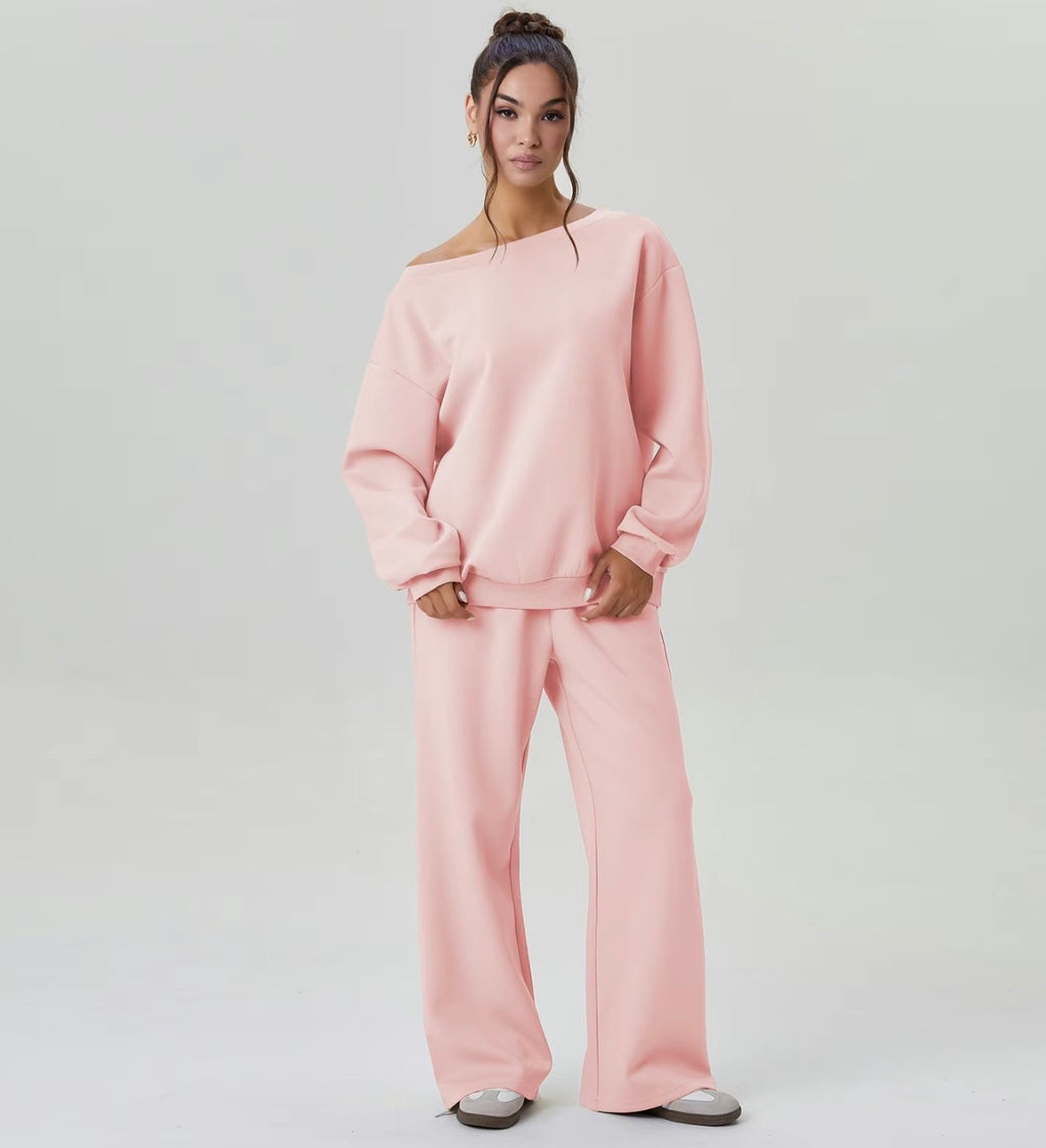 Off Shoulder 2 Piece Lounge Set