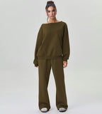 Off Shoulder 2 Piece Lounge Set