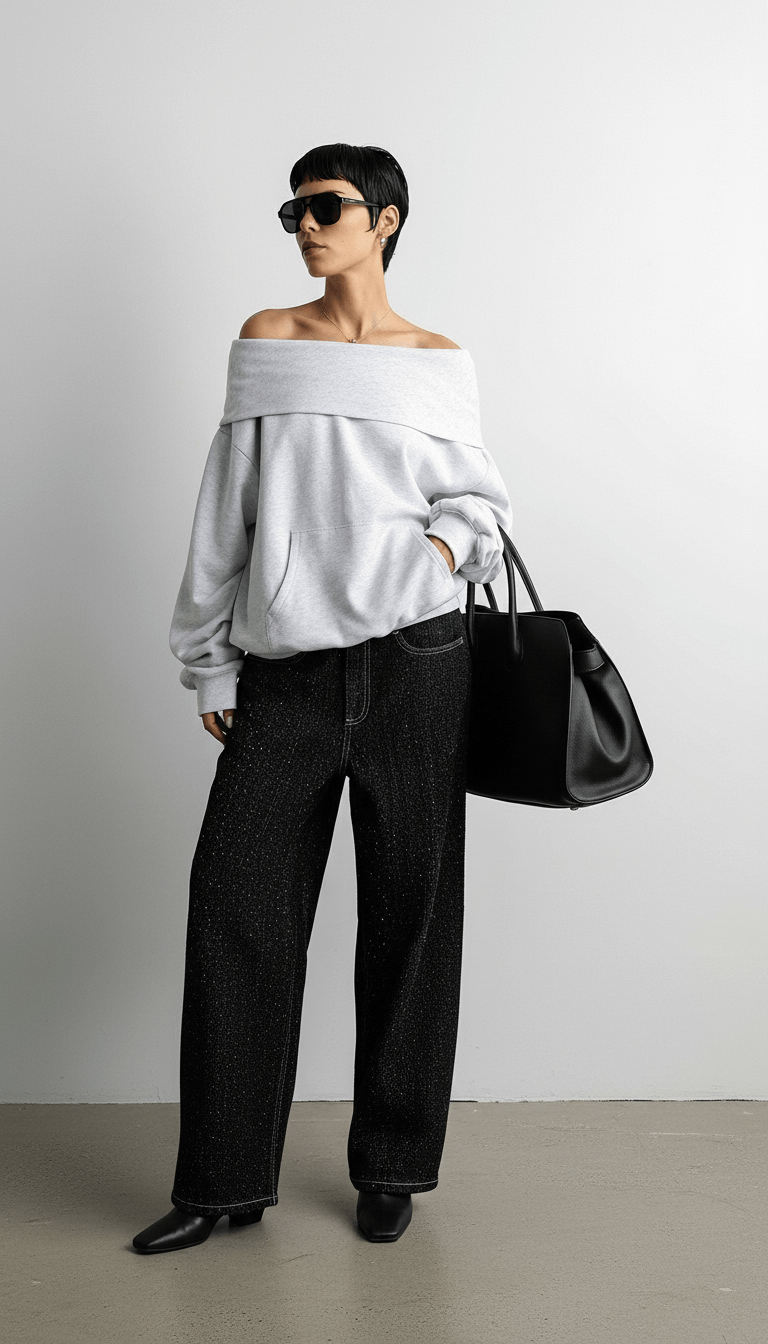 Aurea Off Shoulder Hoodie