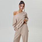 Off Shoulder 2 Piece Lounge Set